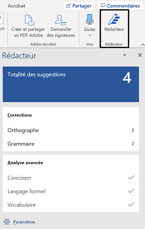 Comment vérifier la qualité d'un texte dans Microsoft Word ?