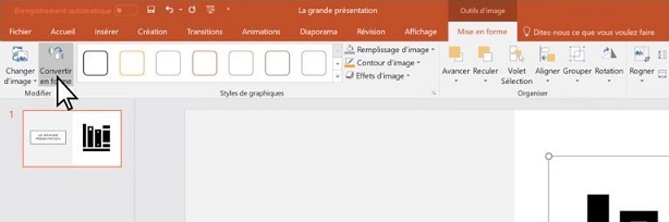 Convertissez une image au format SVG dans les solutions Microsoft Office