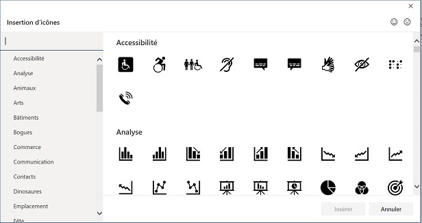 Comment insérer des icônes dans Microsoft Office 365 ?