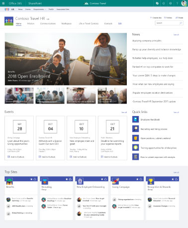 Microsoft SharePoint - site d'équipe