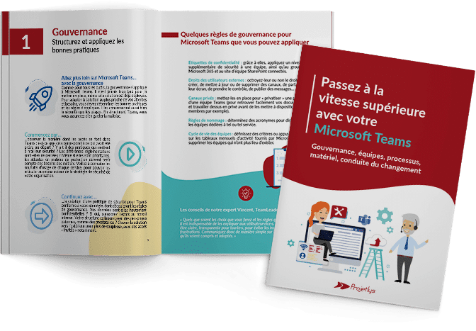 Découvre le livre blanc "Passez à la vitesse supérieure avec votre Microsoft Teams"